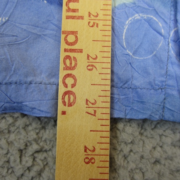 VTG Jams‎ World Shirts Mens Small Blue Sea Hawaiian Catamaran Print island Life - Picture 11 of 13